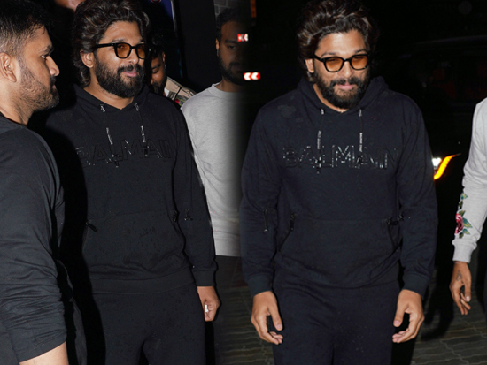 Allu Arjun Looking Slick In All Black